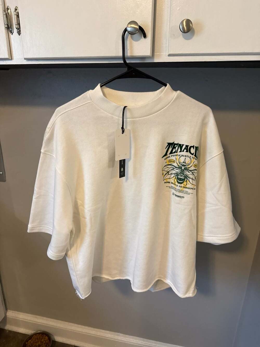 Tenaciti Studios 'Some Hustle To Disappear' Beetle Oversized cropped Sweatshirt